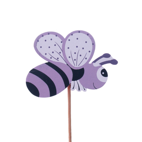 Summer Bee 2.75in on 20in stick purple