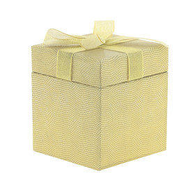 Gift box Gina 9.3x9.3x10cm FSC* gold