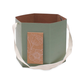 Carrybag Floral Gift 15cmx15cm green