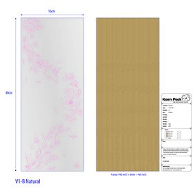 Sleeve Single Rose 45x16cm natural V1B