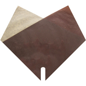 Sleeve Doublé Kraft 35x35cm FSC* dark brown