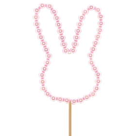 Kaninchen Ivy 8cm auf 50cm Stick lila