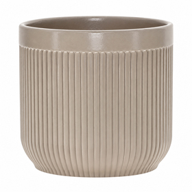 Ceramic Pot Stria Ø10xH9.5cm ES9 gray