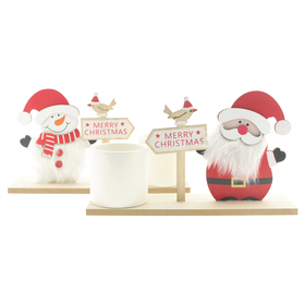Holzandordnung Way to Christmas FSC* 28x8.5xH16,5cm, 2ass.