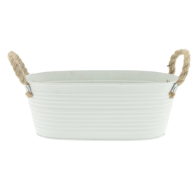 Zinken schaal ovaal Sonja 30x19xH11cm