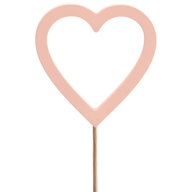 Herz Nayeli 7cm auf 50cm Stick FSC*rosa