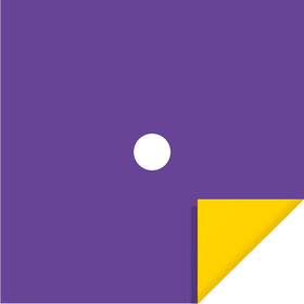Bi-Color 24x24in purple/yellow with hole