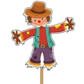Scarecrow 8cm on 50cm stick