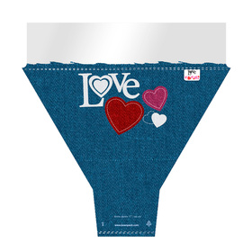 Capuchón Divine Denim 21x14x4in