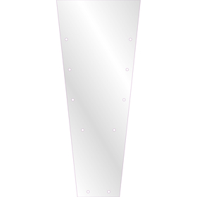 Plant sleeve V-Shape 70% PCR 80x24x16cm transparent+Terra+AH
