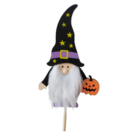 Halloween Gnome 11.6x7.2cm on 50cm stick