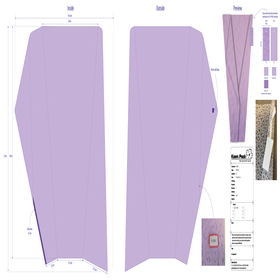 Plant sleeve Linde 70x34x15.5cm lilac