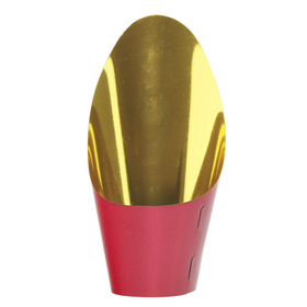 Potcover Metallic 17.3x20.6cm Fixed red/gold