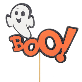 Spooky Boo 10x8cm on 10cm stick FSC*