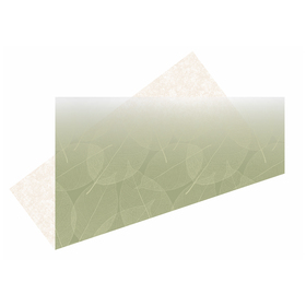 Pre-folded sheet Skeleton Leaves 75x75cm green