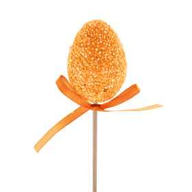 Candy Egg 4cm on 10cm stick orange
