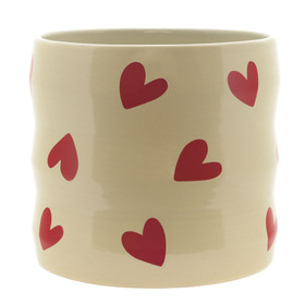 Pot céramique Bubbly Hearts Taupe, ES12 5st/tray