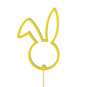 Bunny Pascale 12cm on 50cm stick FSC* yellow