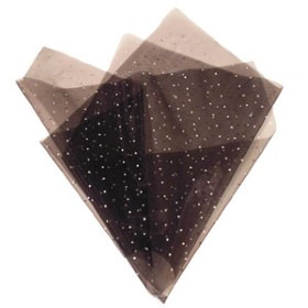 Sheet Organza Jewel 50x70cm +hole black