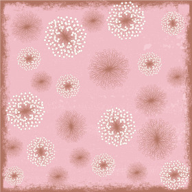 Campo de flores 24x24in rosado