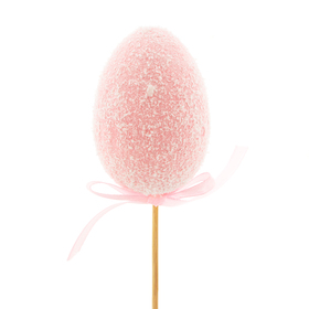 Candy Egg 7cm on 50cm stick pink