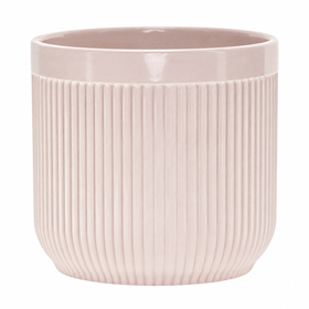 Ceramic Pot Stria Ø10xH9.5cm ES9 pink