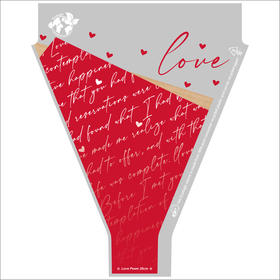 Love Poem 90% PCR 20x14x4in red