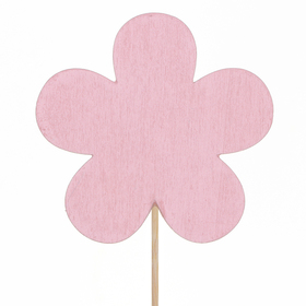 Flower Franka 6x6cm on 11cm stick FSC* pink