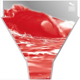 PCR80% Sleeve Wave 50x35x10cm red
