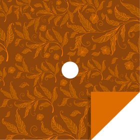 Fall Elegance 24x24in brown with hole
