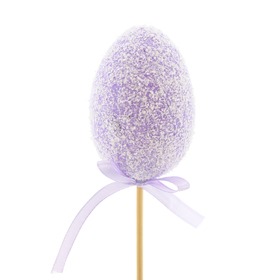 Candy Egg 7cm on 50cm stick lilac