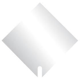 Hoes Carré 55x55cm transparant