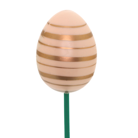 Egg Candy Pop 2.5in on 20in stick pink/gold