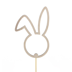 Bunny Pascale 12cm on 50cm stick FSC* natural