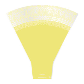 Vintage Lace 20x17x5in yellow