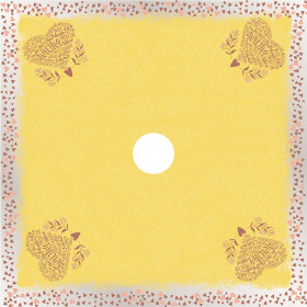 Fabulous Mom 24x24in yellow with hole