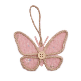 Butterfly Linn 8.5cm pink