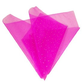 Sheet Organza Jewel 50x70cm +hole hot pink