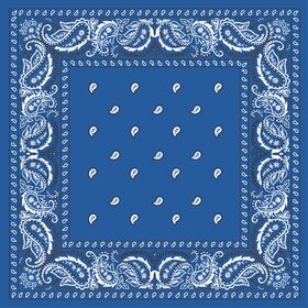 Ruana Reversa Bandana 24x24in blue