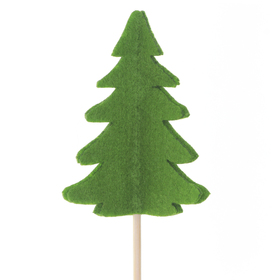 Tree of tradition  12cm on 50cm stick green