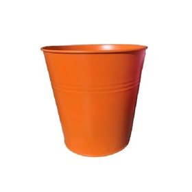 Pot Tin 6" orange (New Size)