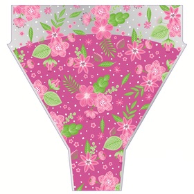 Sleeve Finleys Flowers 50x44x12cm pink