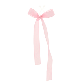 Bow Beau 10cm with clip pink