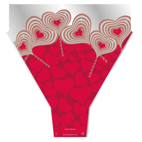 Sleeve Lovely Lollipop 50x54x15cm red