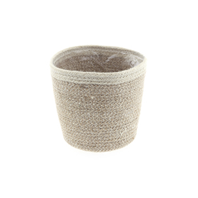 Pot basket Nature Ø11.5/9xH9.5cm ES10.5 off white