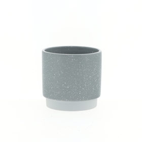 Ceramic pot Claudine Ø10.5xH10cm ES9 gray