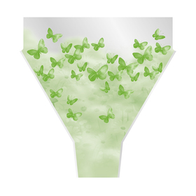 Tüte Papillon 70% PCR 50x35x10cm grün