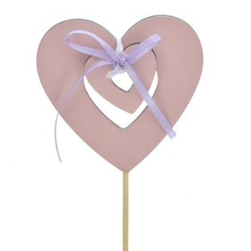 Heart to Handle 8cm on 50cm stick FSC* pink