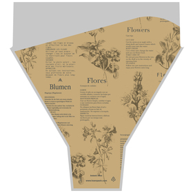 Capuchón Botanic Vibes 18x19x5in kraft