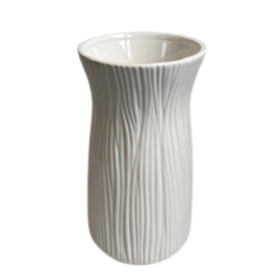 Ceramic Vase Serene 5in shiny white